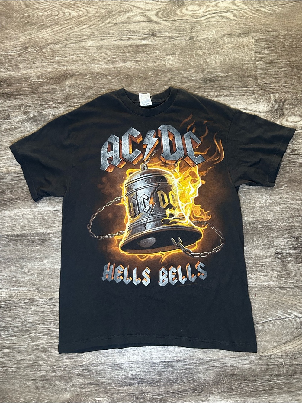 Delta Black AC/DC Hells Bells Graphic Short Sleeve Tee